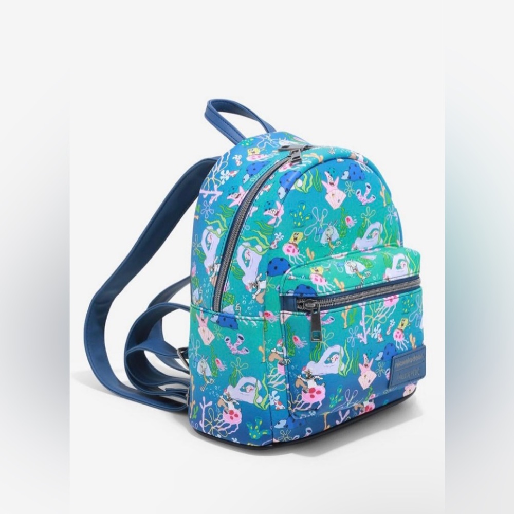 Loungefly SpongeBob SquarePants Underwater Mini Backpack - Picture 2 of 6
